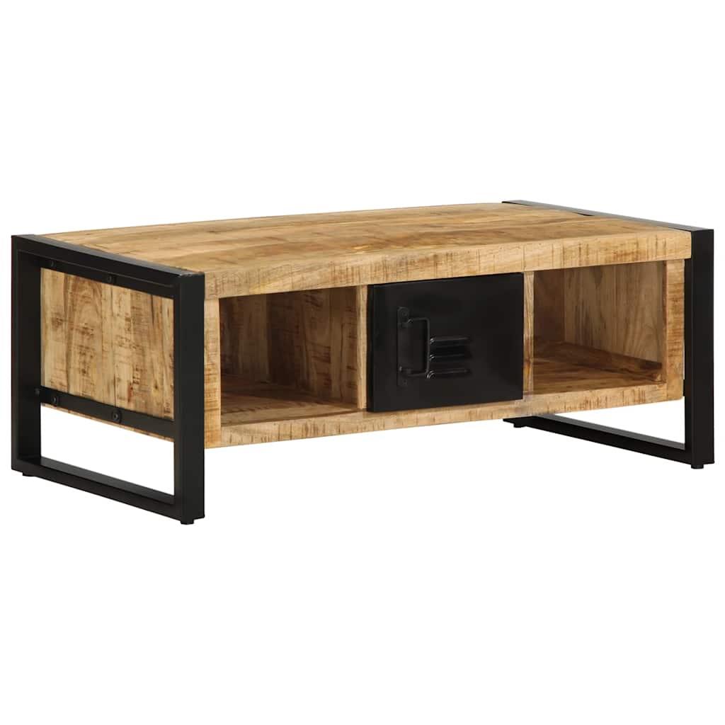 vidaXL Coffee Table 90x50x36 cm Rough Solid Mango Wood