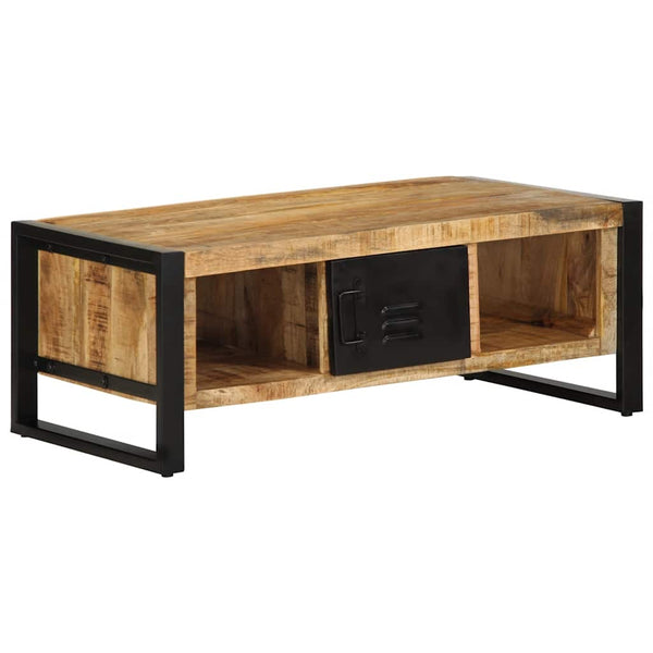 vidaXL Coffee Table 90x50x36 cm Rough Solid Mango Wood