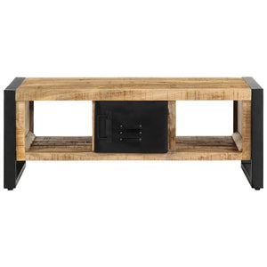 vidaXL Coffee Table 90x50x36 cm Rough Solid Mango Wood