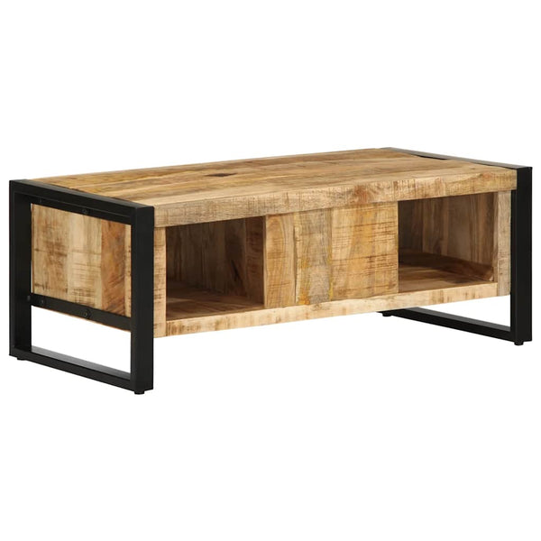 vidaXL Coffee Table 90x50x36 cm Rough Solid Mango Wood