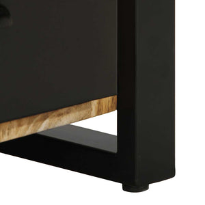 vidaXL Bedside Cabinet 40x30x50 cm Rough Solid Mango Wood