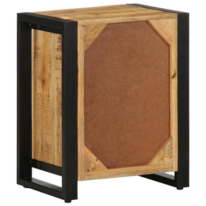vidaXL Bedside Cabinet 40x30x50 cm Rough Solid Mango Wood