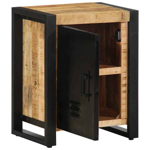 vidaXL Nightstand 40x30x51 cm Rough Mango Wood