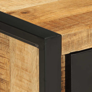 vidaXL Bedside Cabinet 35x34x45 cm Rough Mango Wood