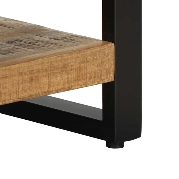 vidaXL Bedside Cabinet 35x34x45 cm Rough Mango Wood