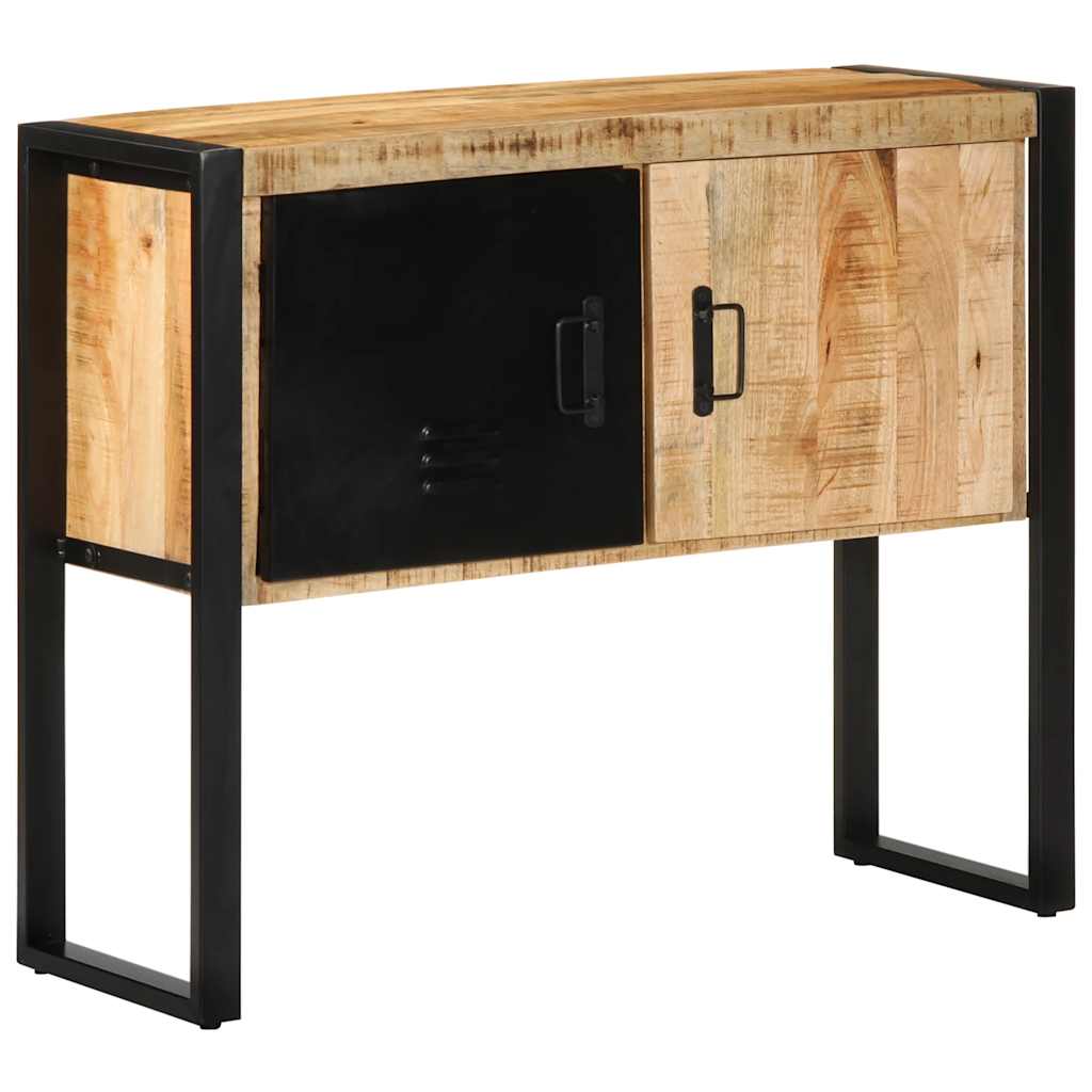 vidaXL Console Table 90x35x75 cm Rough Solid Mango Wood