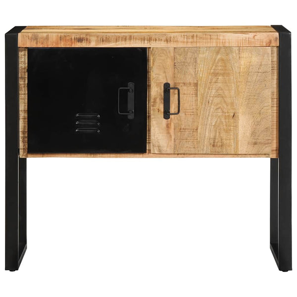 vidaXL Console Table 90x35x75 cm Rough Solid Mango Wood