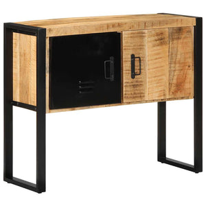 vidaXL Console Table 90x35x75 cm Rough Solid Mango Wood