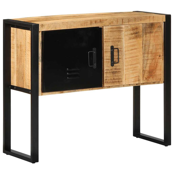 vidaXL Console Table 90x35x75 cm Rough Solid Mango Wood