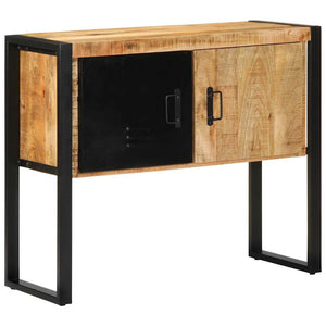 vidaXL Console Table 90x35x75 cm Rough Solid Mango Wood