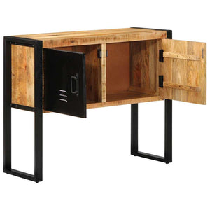 vidaXL Console Table 90x35x75 cm Rough Solid Mango Wood