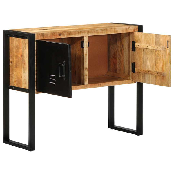 vidaXL Console Table 90x35x75 cm Rough Solid Mango Wood