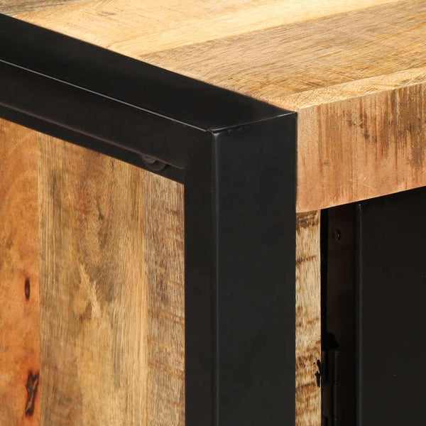 vidaXL Console Table 90x35x75 cm Rough Solid Mango Wood