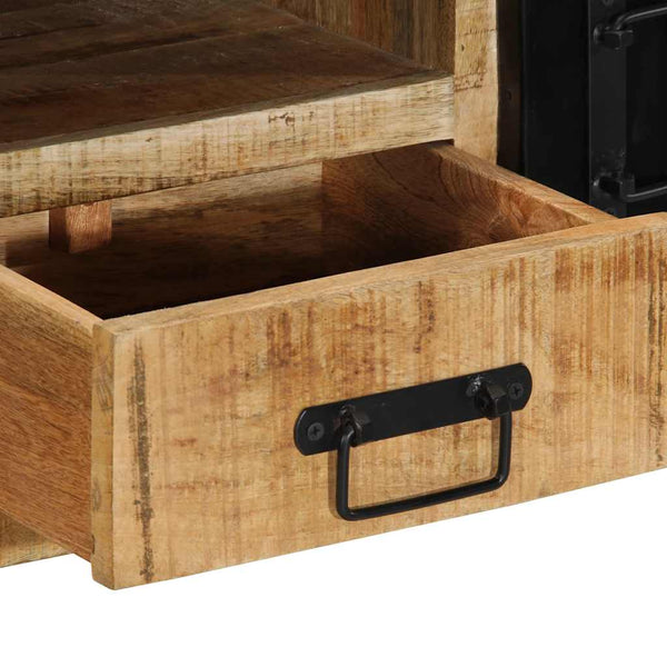 vidaXL TV Cabinet 100x30x35 cm Solid Mango Wood
