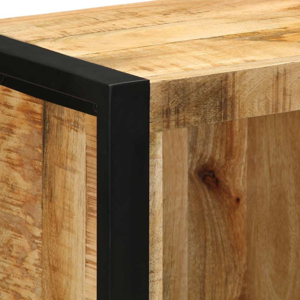 vidaXL Bathroom Cabinet 40x30x90 cm Rough Solid Mango Wood