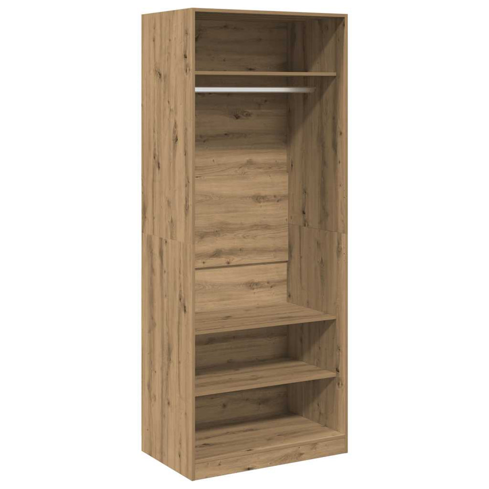 vidaXL Wardrobe Artisan Oak 80x50x200 cm Engineered Wood