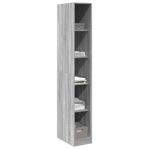 vidaXL Wardrobe Sonoma Grey 30x50x200 cm Engineered Wood