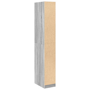 vidaXL Wardrobe Sonoma Grey 30x50x200 cm Engineered Wood