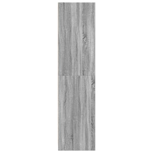 vidaXL Wardrobe Sonoma Grey 100x50x200 cm Engineered Wood
