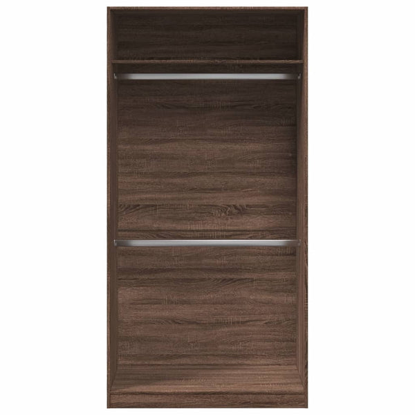 vidaXL Wardrobe Brown Oak Look 100x50x200 cm Engineered Wood