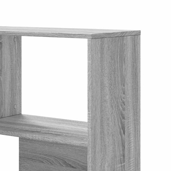 vidaXL Corner Bookcase 4 Tiers Gray Sonoma 85x85x140 cm Engineered Wood