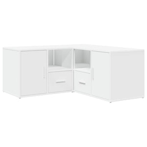 vidaXL Corner Shelf White 160x40x45 cm Engineered Wood