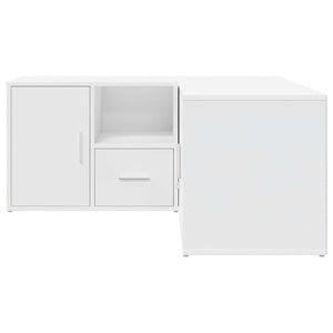 vidaXL Corner Shelf White 160x40x45 cm Engineered Wood