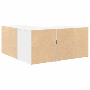 vidaXL Corner Shelf White 160x40x45 cm Engineered Wood