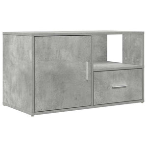 vidaXL Corner Shelf Concrete Grey 200x40x45 cm Engineered Wood