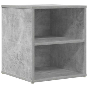 vidaXL Corner Shelf Concrete Grey 200x40x45 cm Engineered Wood