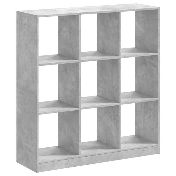 Betongraues Bücherregal, 102 cm