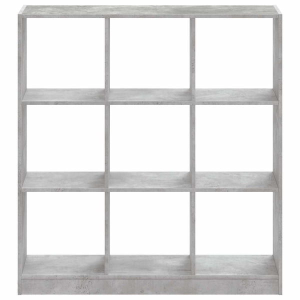 Betongraues Bücherregal, 102 cm
