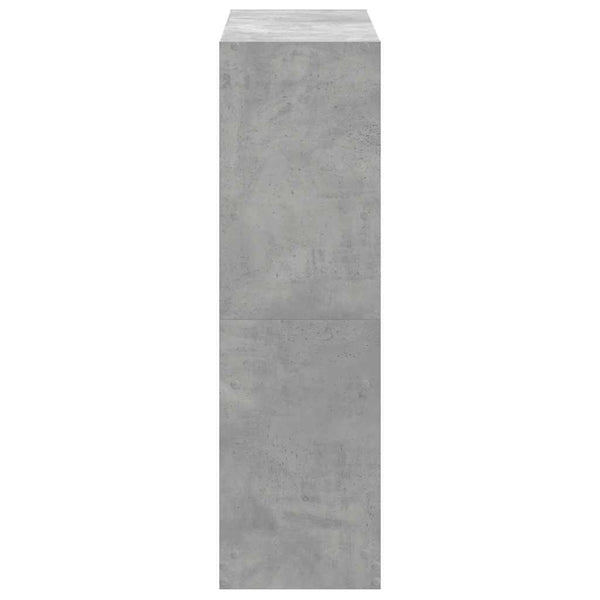 Betongraues Bücherregal, 102 cm