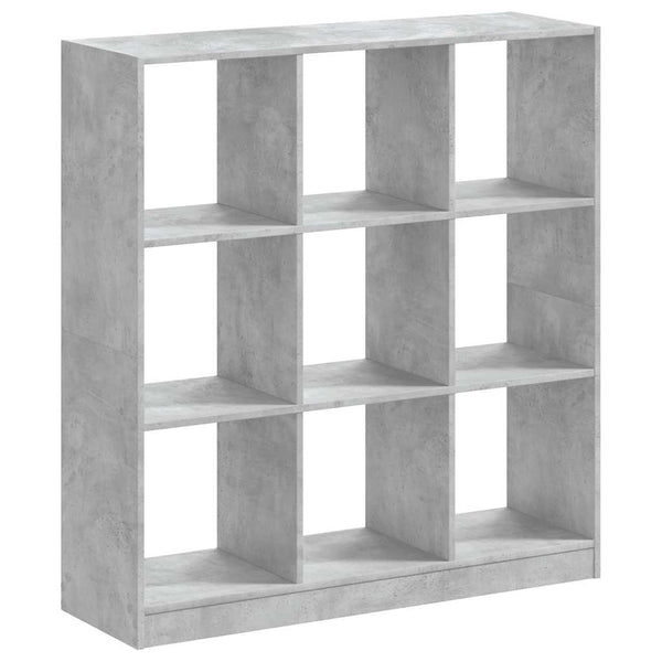 Betongraues Bücherregal, 102 cm