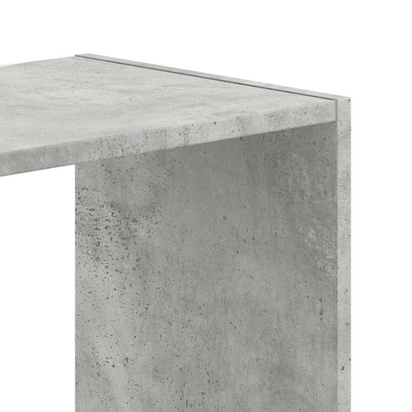 Betongraues Bücherregal, 102 cm