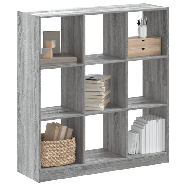 Bücherregal Grau Sonoma 102x32x108 cm