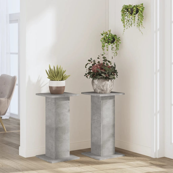 Pflanzenständer 2er Set Betongrau 60cm