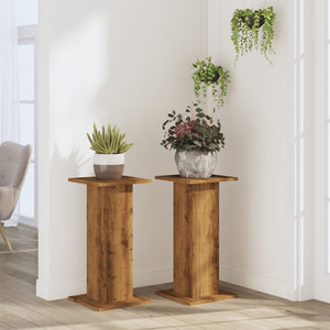 2er Set Pflanzenständer Artisan Eiche 60cm