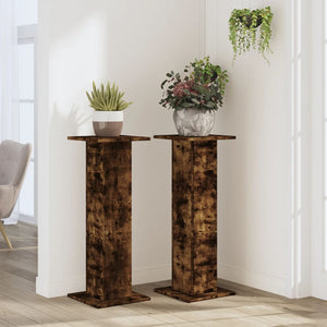 Pflanzenständer 2er Set Räuchereiche 80cm