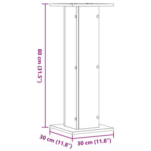 Pflanzenständer 2er Set Räuchereiche 80cm