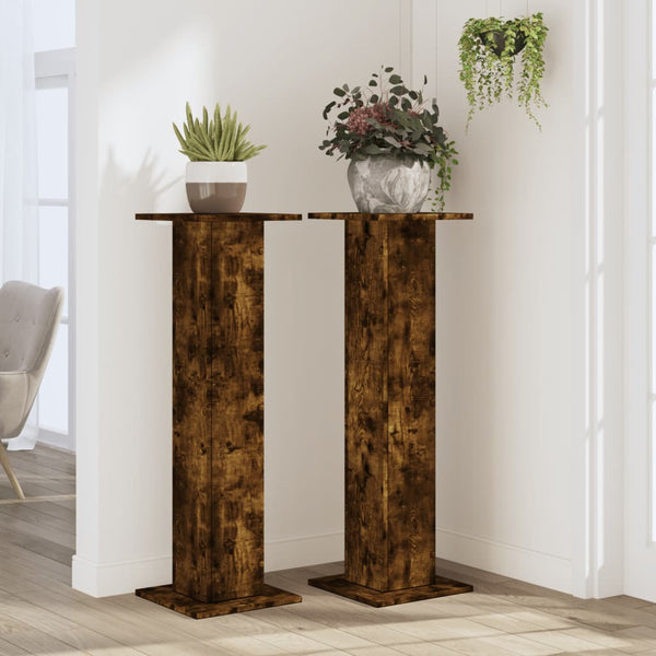 Pflanzenständer 2er Set Räuchereiche 95cm