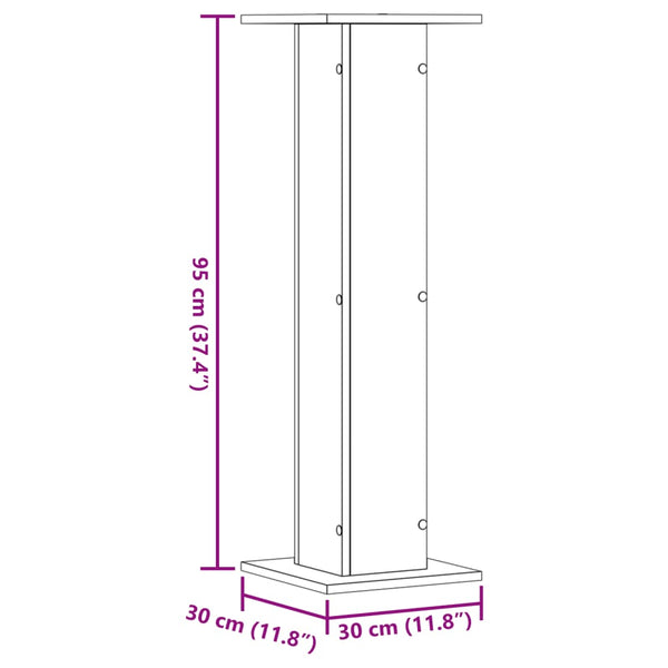 Pflanzenständer 2er Set Räuchereiche 95cm