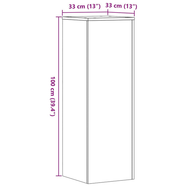 Pflanzenständer 2er Set Räuchereiche 100cm
