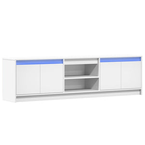 TV-Schrank Weiß mit LED 180cm