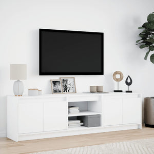 TV-Schrank Weiß mit LED 180cm