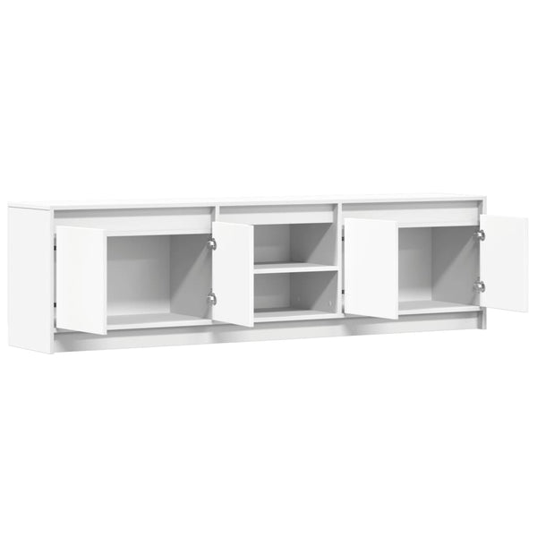 TV-Schrank Weiß mit LED 180cm