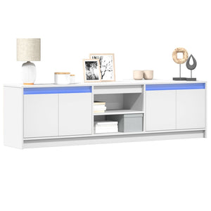 TV-Schrank Weiß mit LED 180cm