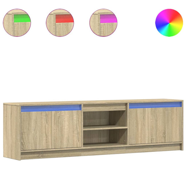 TV-Schrank Sonoma Eiche mit LED 180 cm