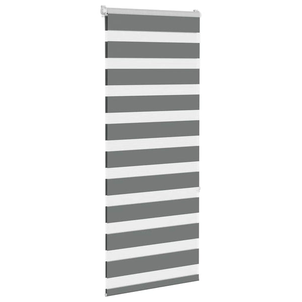 Doppelrollo Dunkelgrau 55x150 cm