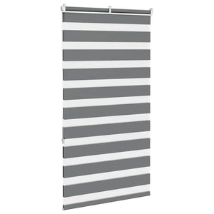 Doppelrollo Dunkelgrau 80x150 cm